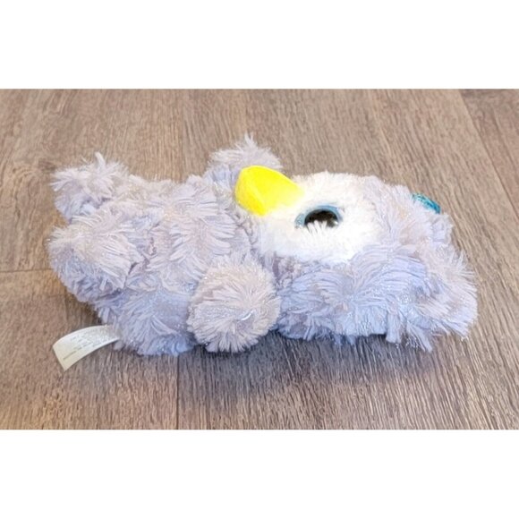 MTY Gray Owl Blue Bow Glitter Eyes Plush Stuffed Animal Toy 8" - Picture 4 of 9